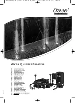 Preview for 1 page of Oase Water Quintet Creative Operating Instructions Manual