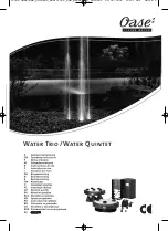 Oase Water Quintet Operating Instructions Manual предпросмотр