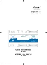 Oase WECS II 512 DMX/02 Operating Instructions Manual preview