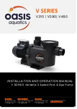 Oasis Aquatics V Series Installation And Operation Manual preview