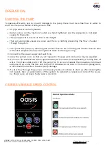 Preview for 7 page of Oasis Aquatics V Series Installation And Operation Manual