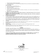 Preview for 2 page of Oasis 115V POU1CCT Operating Instructions