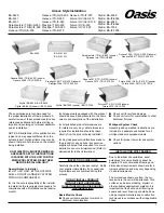 Oasis BA-5429 Installation Manual preview