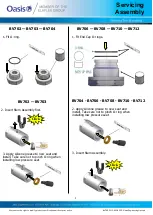 Предварительный просмотр 8 страницы Oasis BV700 Series Instruction Manual