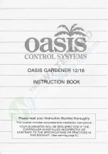 Oasis GARDENER 12/16 Instruction Book preview