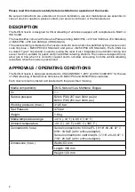 Preview for 2 page of Oasis N-CNG P30 Installation And Operating Manual