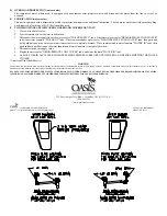 Preview for 2 page of Oasis P8ACSL Installation Instructions Manual