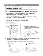 Предварительный просмотр 9 страницы Oasis P8ACSL Installation Instructions Manual