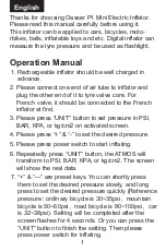 Preview for 5 page of Oasser P1 Operation Manual