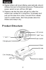 Preview for 6 page of Oasser P1 Operation Manual