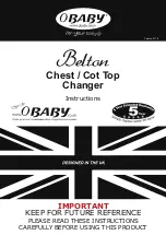 Предварительный просмотр 1 страницы OBaby Belton Instructions