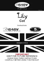 Preview for 1 page of OBaby Lily Instructions