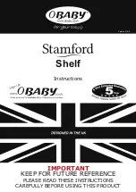 Preview for 1 page of OBaby Stamford Shelf Instructions