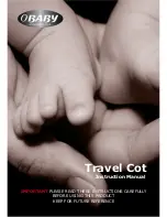 OBaby Travel Cot Instruction Manual предпросмотр