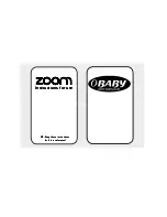 Preview for 1 page of OBaby ZOOM Instructions For Use Manual