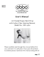 Obbo MH-1400 User Manual preview