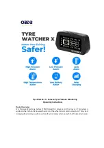 OBD2 Tyre Watcher X Operating Instructions предпросмотр