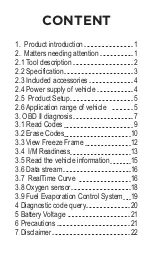 Предварительный просмотр 2 страницы OBD2 V318 User Manual