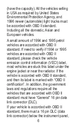 Предварительный просмотр 8 страницы OBD2 V318 User Manual