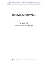 Предварительный просмотр 1 страницы Obdstar Key Master DP Plus User Manual