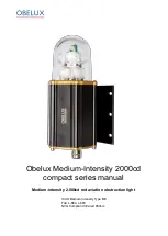 OBELUX Medium-Intensity 2000cd compact Series Manual preview