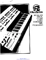 Oberheim 4-Voice Instruction Manual preview