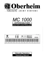 Oberheim MC 1000 Operating Manual preview