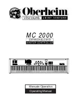 Preview for 1 page of Oberheim MC 2000 Operating Manual