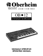 Oberheim OB 12 Operating Manual preview