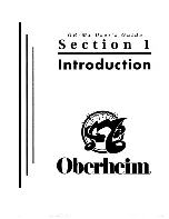 Preview for 8 page of Oberheim OB-Mx User Manual