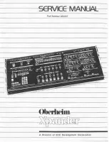 Preview for 1 page of Oberheim Xpander Service Manual