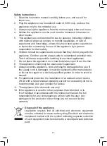 Предварительный просмотр 21 страницы OBH Nordica 1383 Manual