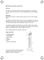 Preview for 13 page of OBH Nordica 1385 Instructions Of Use