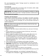 Preview for 16 page of OBH Nordica 2264 Instructions Of Use