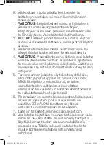 Preview for 16 page of OBH Nordica 2633 Instructions Of Use