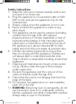 Preview for 19 page of OBH Nordica 2633 Instructions Of Use