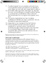 Preview for 12 page of OBH Nordica 3105 Instructions Of Use