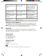 Предварительный просмотр 38 страницы OBH Nordica 6154 Instruction Manual