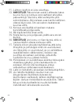 Preview for 22 page of OBH Nordica 6419 Instructions Of Use