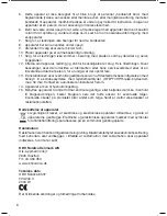 Предварительный просмотр 6 страницы OBH Nordica 6537 Instruction Manual