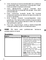 Предварительный просмотр 38 страницы OBH Nordica 6616 Instruction Manual