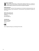 Preview for 20 page of OBH Nordica 6658 Instruction Manual