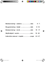 Preview for 2 page of OBH Nordica 6731 Instruction Manual