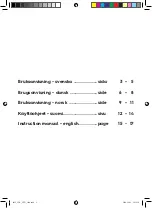 Preview for 2 page of OBH Nordica 6856 Instruction Manual