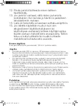 Preview for 13 page of OBH Nordica 6856 Instruction Manual