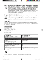 Preview for 32 page of OBH Nordica 7097 Instruction Manual