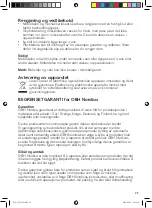 Предварительный просмотр 23 страницы OBH Nordica 7714 Instruction Manual