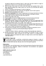 Предварительный просмотр 5 страницы OBH Nordica 7901 Instruction Manual