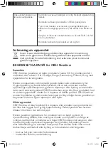 Preview for 57 page of OBH Nordica 7941 Instruction Manual