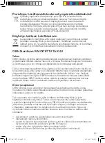 Preview for 21 page of OBH Nordica 9837 Manual